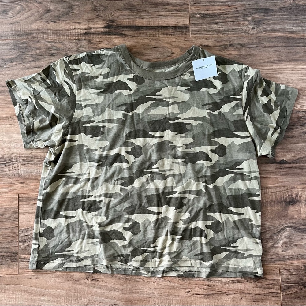 NWT American Eagle Ex-Boyfriend Camo T-Shirt
